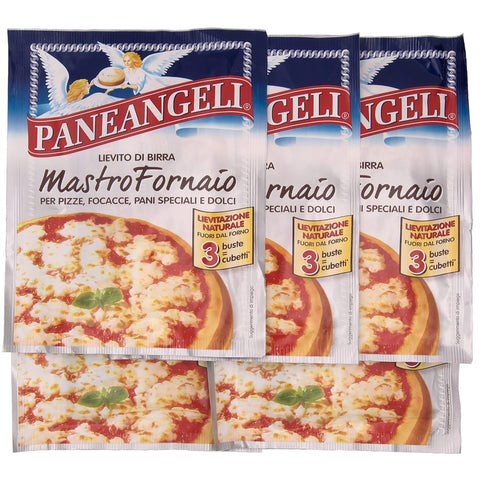 PANE Angeli Trockenhefe PANE Angeli Mastro Fornaio Pizzahefe 21 g Italienisch für Pizza und Focaccia Trockenhefe Paneangeli (105 g) Original 4260749250364