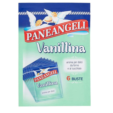 Paneangeli Vanillina Aroma per dolci Vanillin Aroma für Süßigkeiten Aroma für Kuchen Backaromen 6x0,5g Original italienisch Gebäck