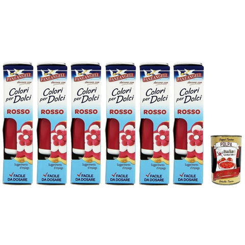 Paneangeli Dekoration Paneangeli Paneangeli Farben für Süßigkeiten Rot Eine praktische Tube zum Rotfärben von Bonbons für tolle Dekorationen. 10 g italienisch Original 8003000370601