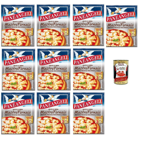 Paneangeli Lievito di Birra Mastro Fornaio Bierhefe Vielseitig einsetzbare dehydrierte Hefe für herzhafte und süße 10x21g Original italienisch Zutat