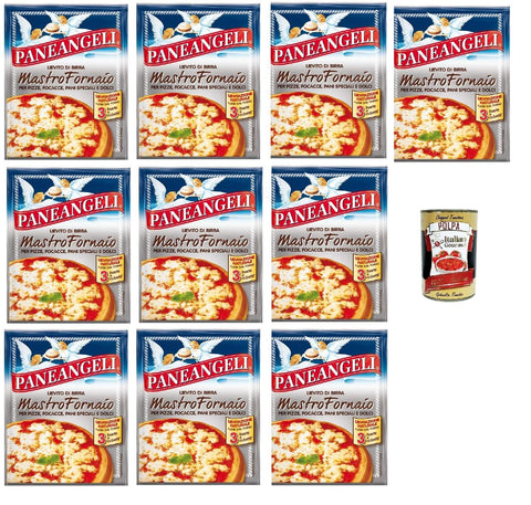 Paneangeli Lievito di Birra Mastro Fornaio Bierhefe Vielseitig einsetzbare dehydrierte Hefe für herzhafte und süße 10x21g Original italienisch Zutat