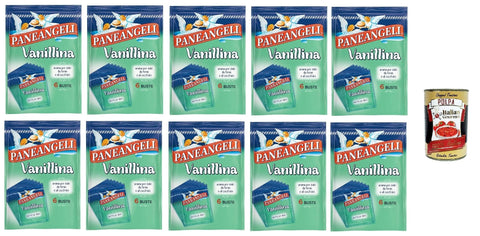 Paneangeli Vanillina Pulverförmiges Aroma für Gebackene Desserts und Kuchen 10x 6 Beutel à 0,5 g italienisch Original