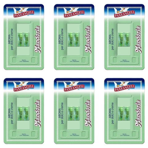 Paneangeli aroma mandorla Mandel aroma für Kuchen & Cremes 2x2 ml 6x italienisch Original Gebäck