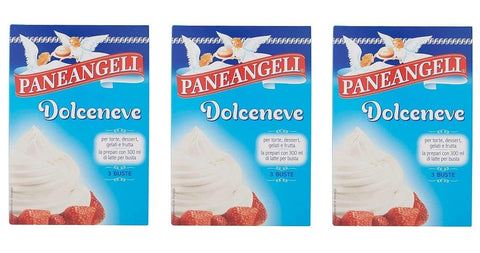 Paneangeli Dolceneve Preparato per guarnire dolci zubereitet um Desserts zu garnieren Pflanzenprodukt 3x 100g + 300g italienisch Original