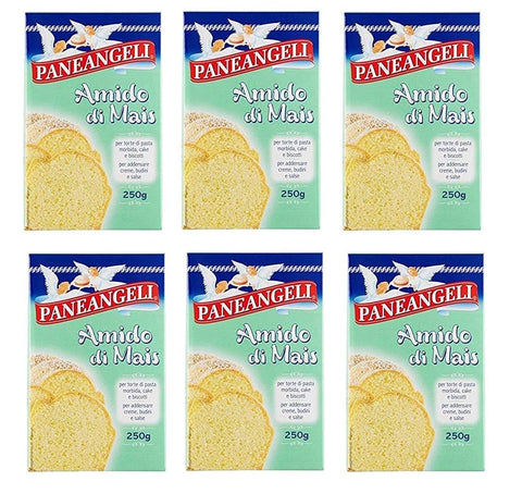 Paneangeli Amido di Mais Maisstärke für weiche teigkuchen 6x250g Original italienisch Gebäck