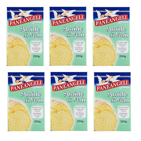 Paneangeli Amido di Mais Maisstärke für weiche teigkuchen 6x250g Original italienisch Gebäck