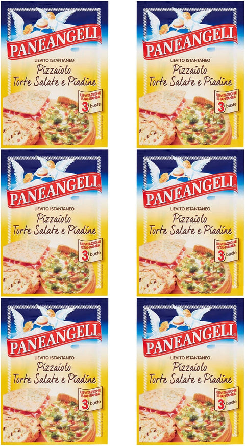 Paneangeli Lievito Pizzaiolo Torte Salate e Piadine istant hefe Mischung ( 3 x 15 g ) 100% Italienische Hefe italienisch Original