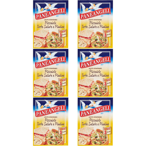 Paneangeli Lievito Pizzaiolo Torte Salate e Piadine istant hefe Mischung ( 3 x 15 g ) 100% Italienische Hefe italienisch Original