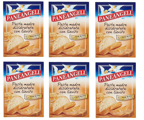 Paneangeli Trockenhefe 6x Paneangeli Pasta madre Mutter Pasta mit Hefe dehydriert für Brot bread 30g 8003000368103