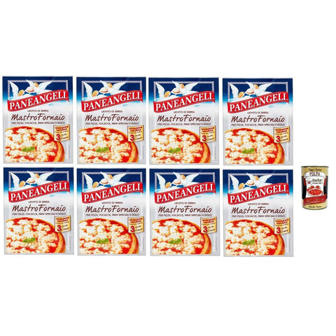 Paneangeli Trockenhefe Paneangeli Lievito di Birra Mastro Fornaio - Bierhefe - Vielseitig einsetzbare dehydrierte Hefe für herzhafte und süße Speisen - 8x 21g (3 Beutel à 7g) Original italienisch inkl. Italian Gourmet Polpa 400g 8032804040014
