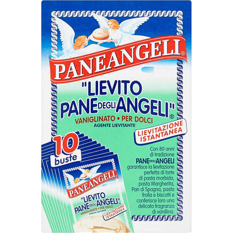 Paneangeli Trockenhefe Paneangeli lievito vanigliato Sauerteig Vanille hefe aus italien 10 Beutel 3x Original italienisch 8003000360800