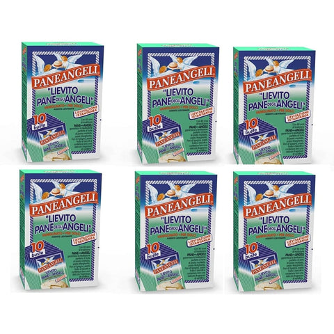 Paneangeli Trockenhefe Paneangeli lievito vanigliato Sauerteig Vanille hefe aus italien 10 Beutel 6x Original italienisch 8003000360800