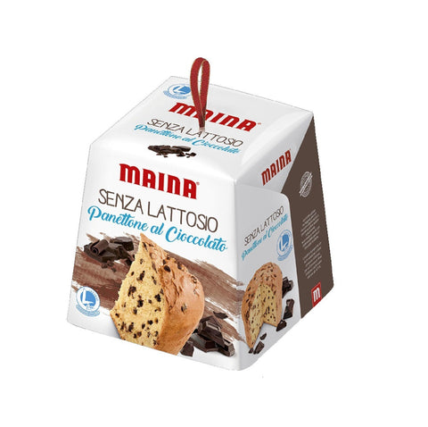 3x Maina Panettone Senza Lattosio al cioccolato Laktosefreier Schokoladen-Panettone 750 g, italienisches Original
