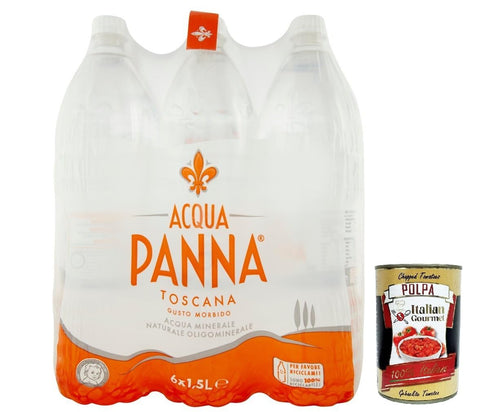 Panna Acqua Still Natural Mineralwasser, natürliches Wasser, Mineral Water 6x 1500 ml Stilles Wasser italienisch Original