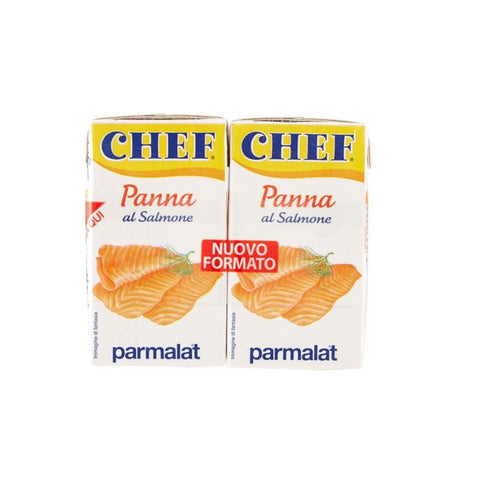 Parmalat Panna Chef al Salmone Sahne Kochcreme creme mit Lachs 2x125ml Original italienisch Zutat