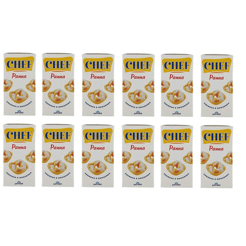Parmalat Panna chef per cucinare Kochcreme creme fur Koch 12x500ml Original italienisch Zutat