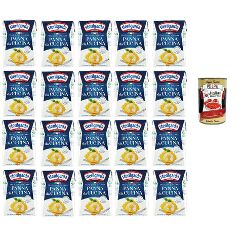 Parmalat Crème Fraîche, Sauerrahm & Sahne Parmalat Sterilgarda Panna da Cucina Italienische Kochsahne Packung 20x200 ml italienisch Original Pastasauce + kostenlos polpa 400 g