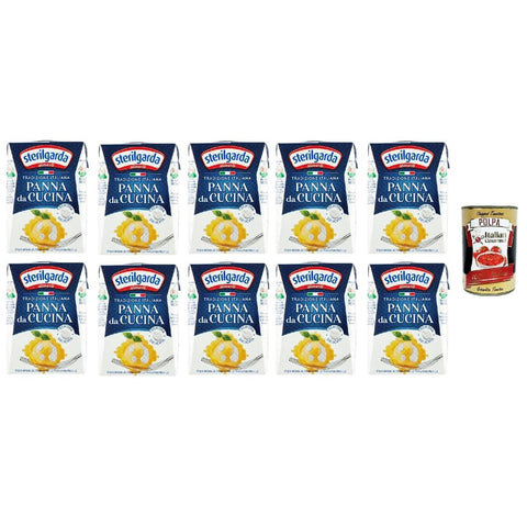 Parmalat Crème Fraîche, Sauerrahm & Sahne Parmalat Sterilgarda Panna da Cucina Kochsahne Packung 10 x 200 ml italienisch Original