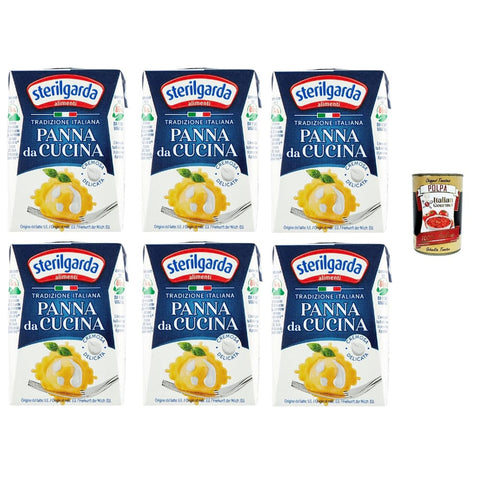 Parmalat Crème Fraîche, Sauerrahm & Sahne Parmalat Sterilgarda Panna da Cucina Kochsahne Packung Tradizione 6 x 200 ml italienisch Original