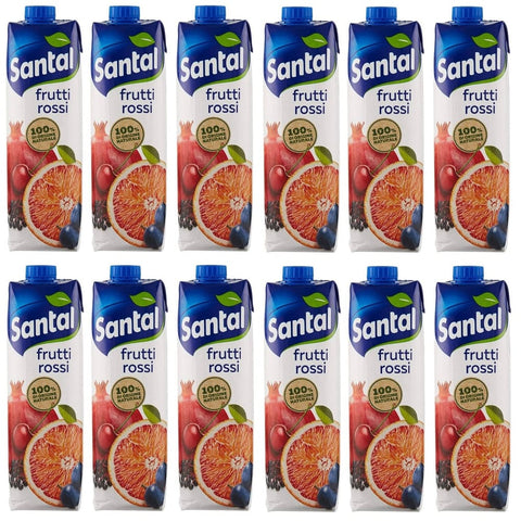 Parmalat Fruchtsäfte Parmalat Santal I Classici Succo di Frutta Frutti Rossi Rote Früchte Fruchtsaft 100% Natürlichen Ursprungs 12x 1000ml italienisch Original 8002580027059