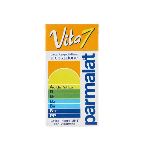 Parmalat Kapseln & Pads Parmalat Vita 7 Latte Intero UHT con Vitamine Vollmilch, lange Haltbarkeit, reich an Vitaminen 24x 500 ml 8002580036006