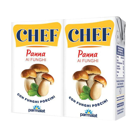 Parmalat Panna Chef ai Funghi Kochcreme Sahne mit Steinpilzen pilze 2x125g Original italienisch Zutat