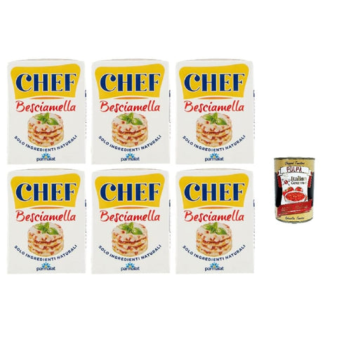 Parmalat Kochsahne Parmalat Chef Besciamella, Klassische Bechamelsauce, 6 x 200 ml, Mit Natürlichen Zutaten Kochsahne italienisch Original