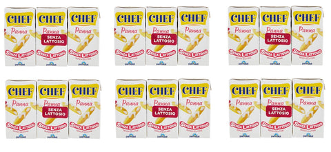 Parmalat Pastasaucen Parmalat Chef Panna Senza Lattosio Laktosefreie Kochcreme Glutenfrei ( 18 x 125ml ) Sauce zum Kochen 8002580001639