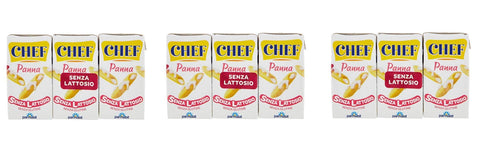 Parmalat Pastasaucen Parmalat Chef Panna Senza Lattosio Laktosefreie Kochcreme Glutenfrei ( 9 x 125ml ) Sauce zum Kochen 8002580001639