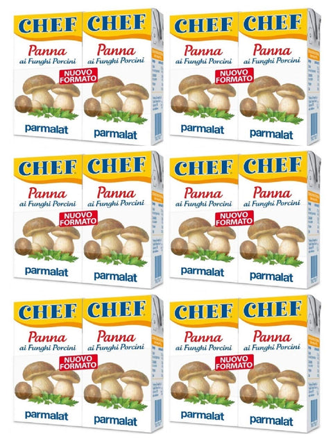 Parmalat Panna Chef ai Funghi Porcini 2x125ml Original italienisch Pudding- & Dessertpulver