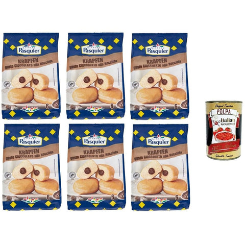 Pasquier Brot & Backwaren Pasquier KRAPFEN Schokoladen Haselnuss Geschmack 270 GR Brot & Backwaren italienisch Original 3256549997920