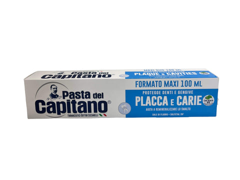 Pasta del Capitano Zahnpasta Plaque und Karies 100 ml 12 Stück italienisch Original
