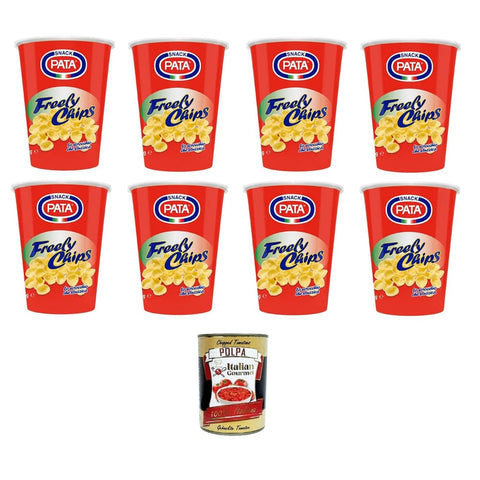 Pata Freely Chips Chips Pata Freely Chips Lo scrocchio che stuzzica Das Knarren, das neckt 8x 35gr Original italienisch inkl. Italian Gourmet Polpa 400g 8032804040014