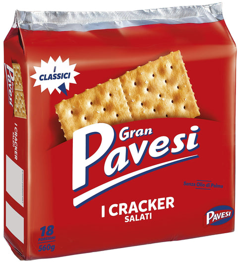 Pavesi Crackers Gran Pavesi Salati Cracker - 4 Stück à 560 g [2240 g] 8013355999662