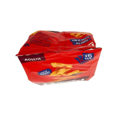 Pavesi Gesalzener Snack & Cracker MHD 08/03/2025 Gran Pavesi Sfogline Gusto Barbecue Gebackene Snacks 6 Pakete 180g 8013355501827
