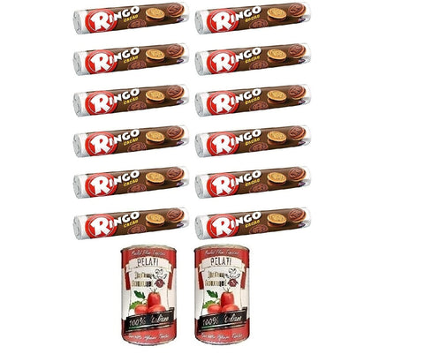 Pavesi Ringo biscuits with cocoa cookies biscuits snack cocoa 12x165g Original italienisch Kekse