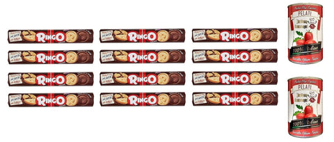 Pavesi Ringo Tubo Cacao Kekse mit Kakaocreme 12x165g Original italienisch