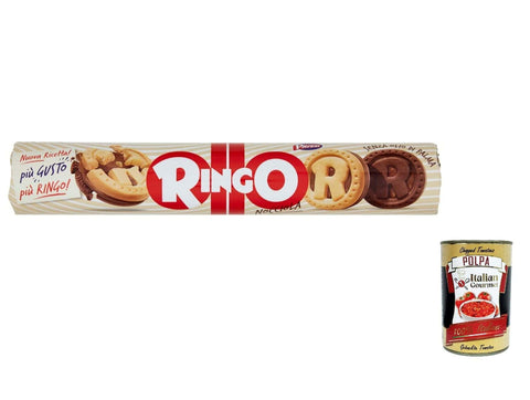 Pavesi Ringo Kekse mit Haselnuss 165 g 6x italienisch Original + gratis polpa 400 g