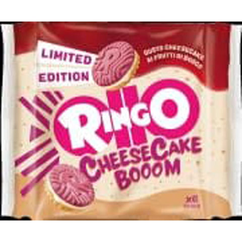 Pavesi Kekse Pavesi Ringo Pavesi Cheesecake Cheese cake Booom Knusprige Doppelkekse mit cremiger Cheesecake Füllung Limitierte Auflage 6x165g italienisch Original 8013355501988