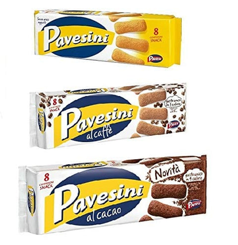 Pavesi Kekse Testpaket Pavesi Pavesini Kekse Biscuits cookies Kakao / Kaffee / snack 3 x 200g 8013355000290
