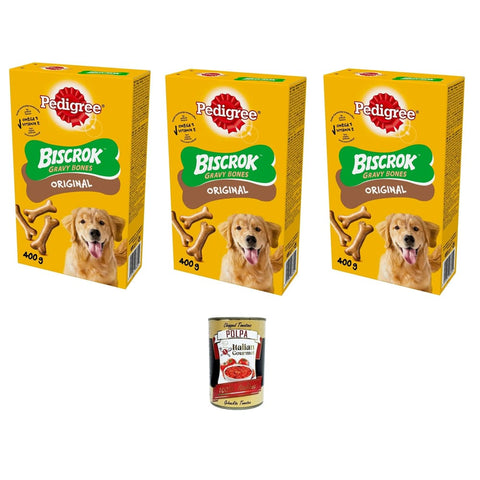 Pedigree Hundekuchen, Kekse & Kausnacks Pedigree Biscrok Garvy Bones 3X 400gr italienisch Original 5010394986052