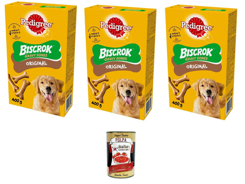 Pedigree Biscrok Garvy Bones 3X 400gr italienisch Original