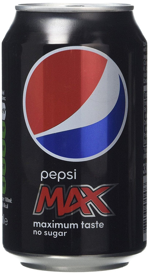 Pepsi Max Soft Drink Can Ref A01100 [Pack 24] 1x330ml Original italienisch Getränk