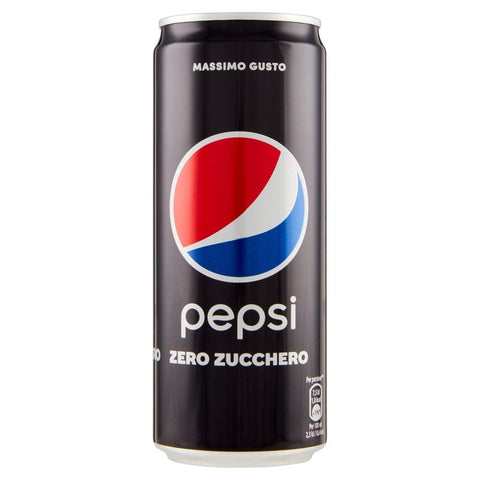 Pepsi Soft Drink Pepsi Cola Max Gusto Zero Zucchero Erfrischungsgetränk Zuckerfrei (24x330ml) Einwegdosen 8001160003605