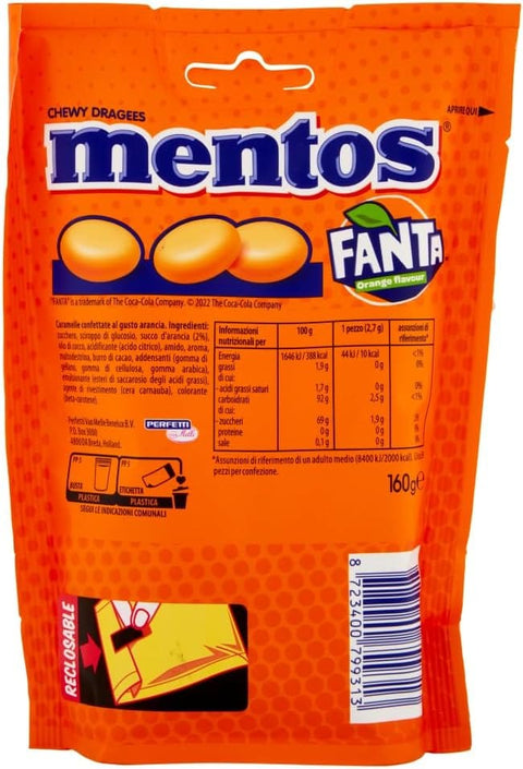 Perfetti bonbon Mentos Caramelle confettate al gusto di FantaMentos FantaMentos aromatisierte Bonbons 160g