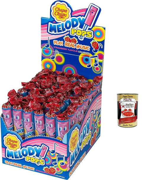 Perfetti CHUPA CHUPS MELODY POPS Box 48 Stück Lollies italienisch Original