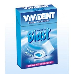 Perfetti Van Melle Federmäppchen VIVIDENT BLAST BLUE Federmäppchen (20 Stück) 8003440226513