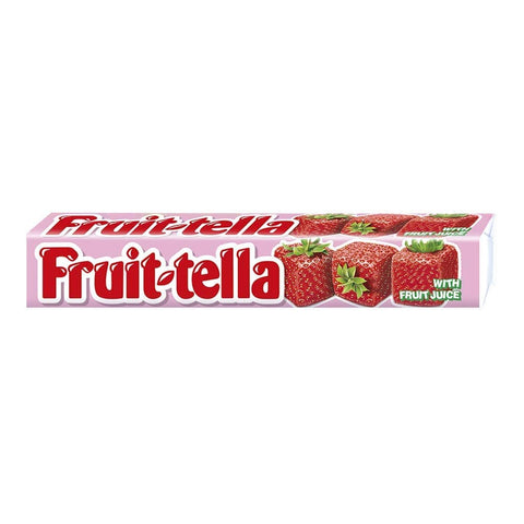 Perfetti Van Melle Frucht- & Kräuterbonbons Perfetti Fruittella Caramelle Morbide alla Fragola weiche Erdbeer Süßigkeiten stick 20pz 8710800958709