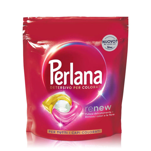 Perlana Color- & Feinwäsche Perlana Renew Coloured Caps, Waschmaschinen-Waschmittelkapseln, neue 3in1-Formel, ideal für alle farbigen Kleidungsstücke, Packung mit 20 Waschgängen 3x Original italienisch inkl. Italian Gourmet Pelati 400g 8015100576340