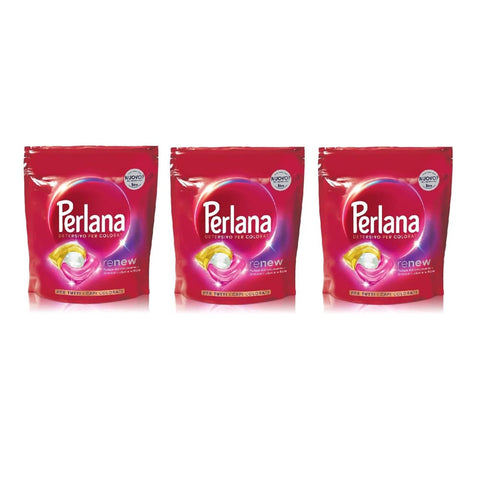 Perlana Wäschepflege Perlana Renew Colorati All in 1 Caps Waschmittel in Kapseln für Waschmaschine 3 Packungen mit je 20 Kapseln italienisch Original 8015500648920